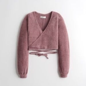 HOLLISTER MAUVEMULTI-WAY EYELASH WRAP TOP MAUVE